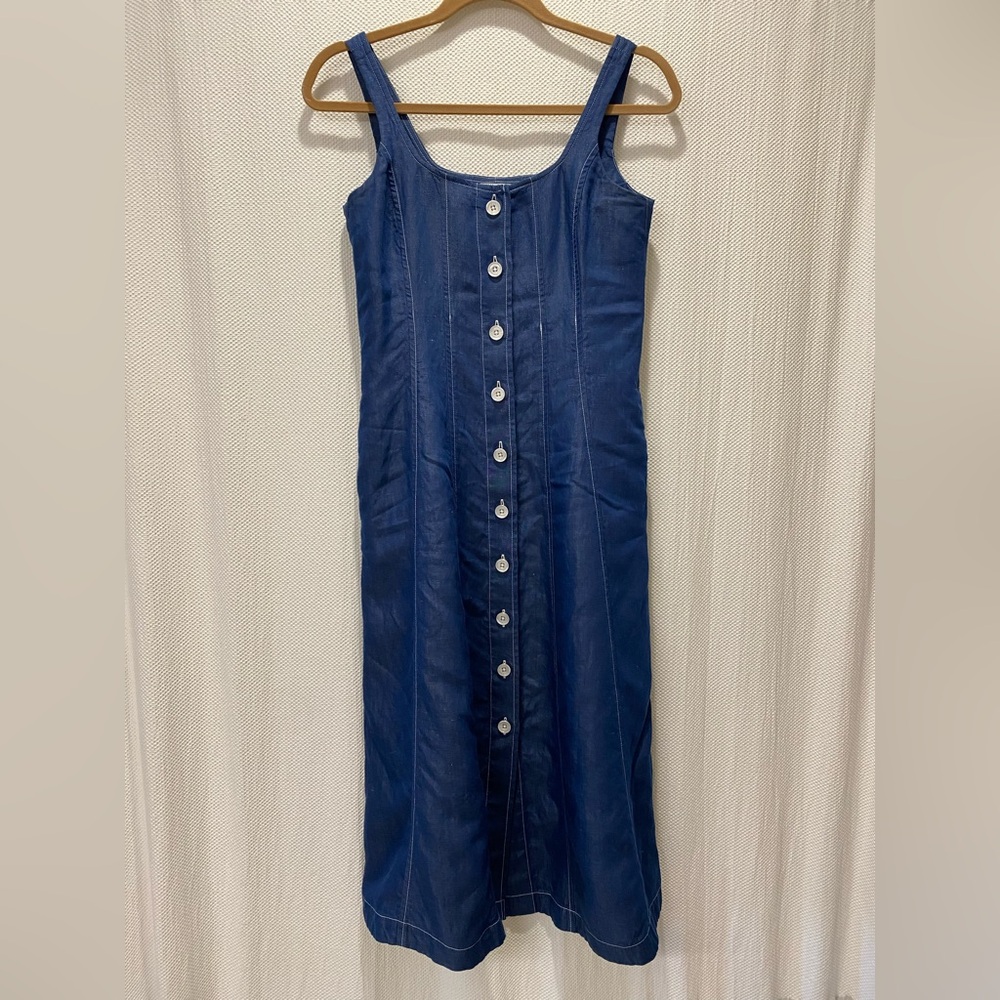 Talbots Blue Dress - Picture 3 of 4